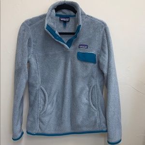 Patagonia Grey/Blue re-tool fleece